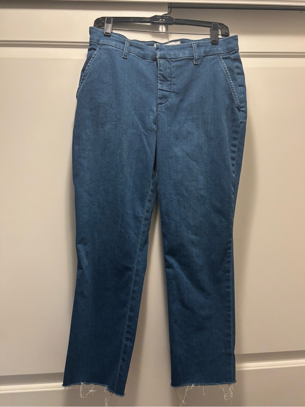 Frank & Eileen Wicklow raw hem chino jeans, size 8